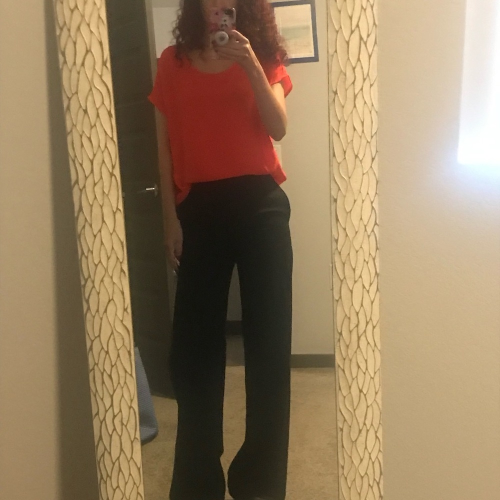 Elegant Black Women's Wide-Leg Pants